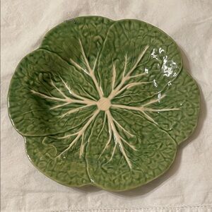Bordallo Pinheiro Green Cabbages Plate